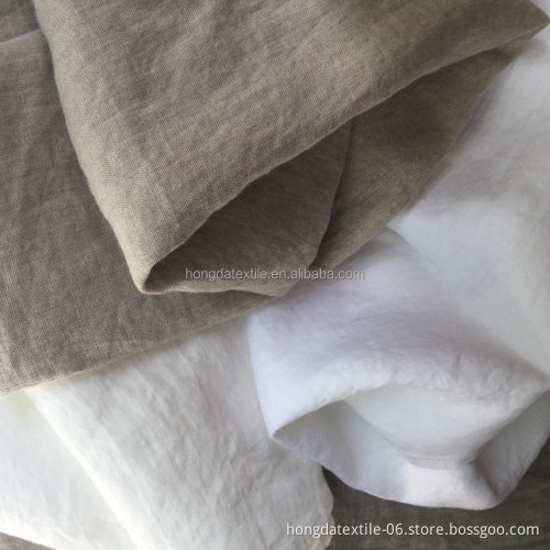 Stone Washed French Linen Fabric 100% Flax Linen in Roll